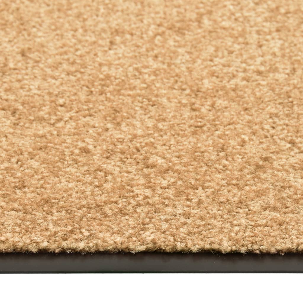 Tapete de porta lavável 60x180 cm creme