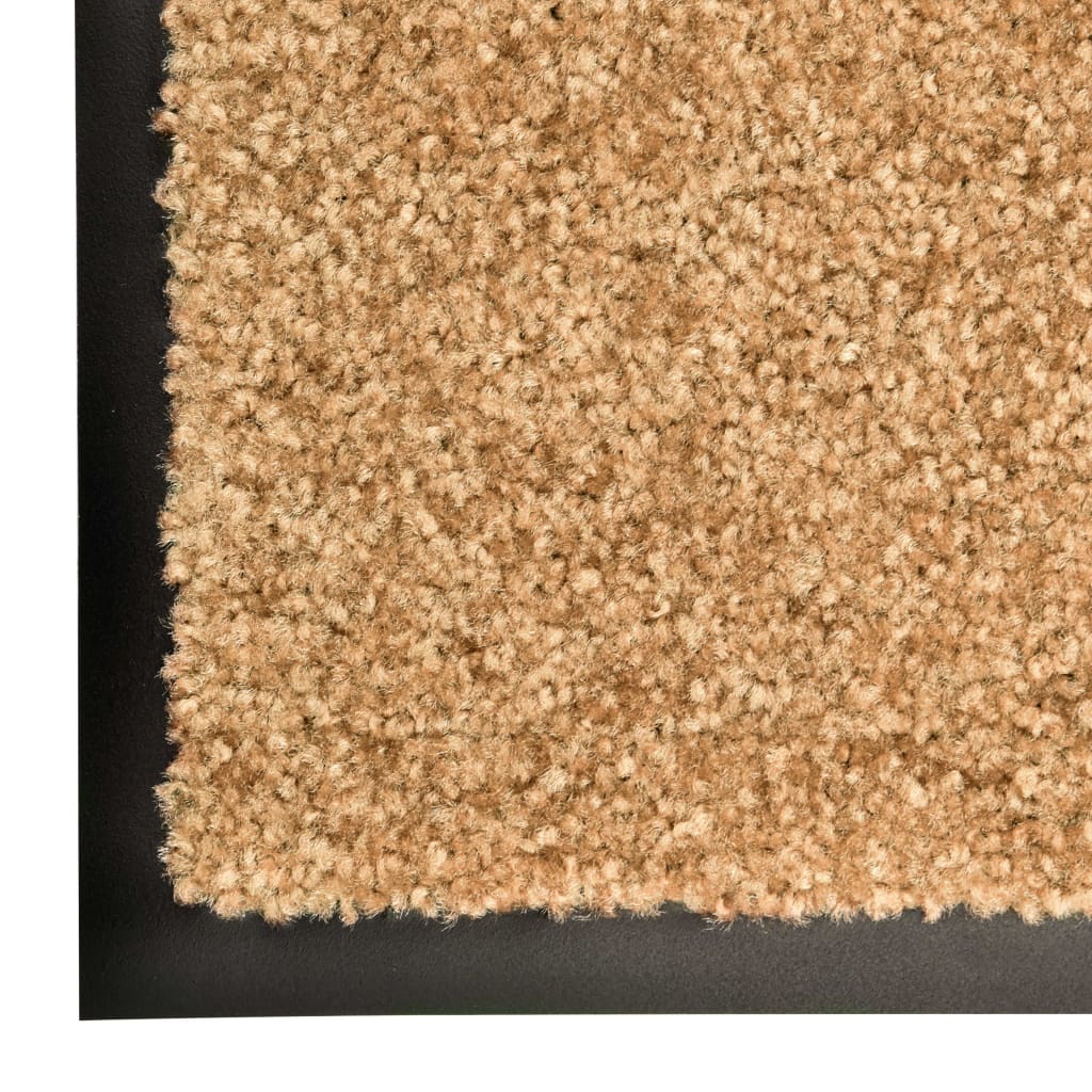 Tapete de porta lavável 60x180 cm creme
