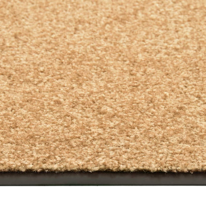 Tapete de porta lavável 90x120 cm creme