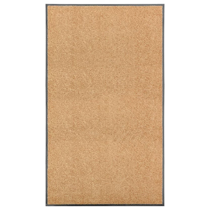 Tapete de porta lavável 90x150 cm creme