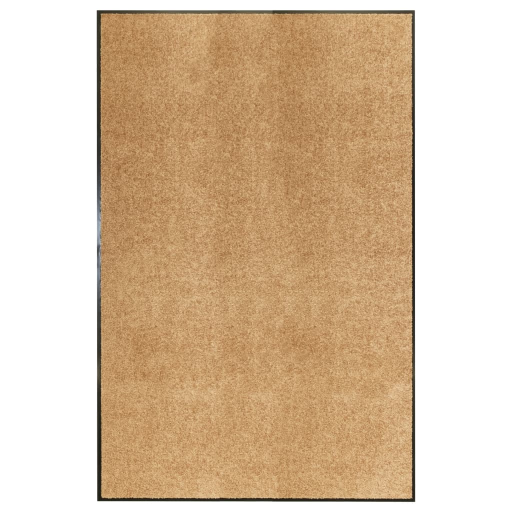 Tapete de porta lavável 120x180 cm creme