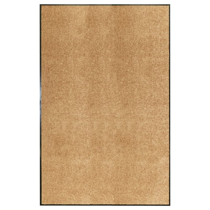 Tapete de porta lavável 120x180 cm creme