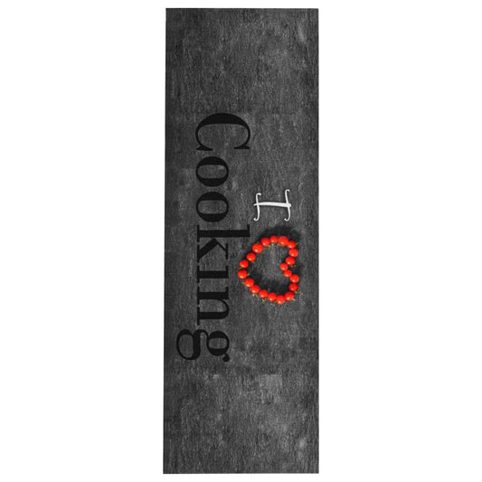 Tapete de cozinha lavável com design Cooking 60x180 cm