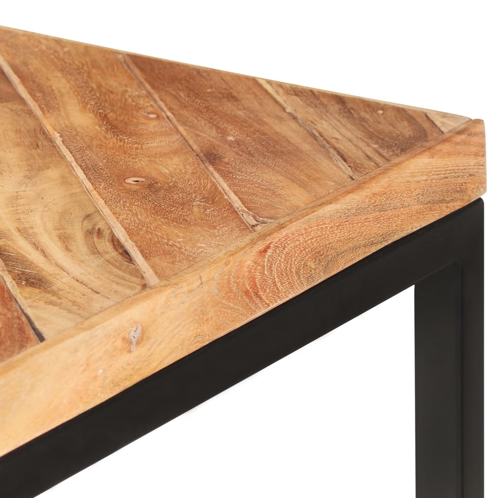 Mesa de jantar 200x90x76 cm madeira acácia maciça e mangueira