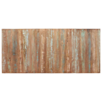 Mesa de jantar 200x90x76 cm madeira recuperada maciça