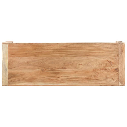 Banco 110x38x46 cm madeira de acácia maciça