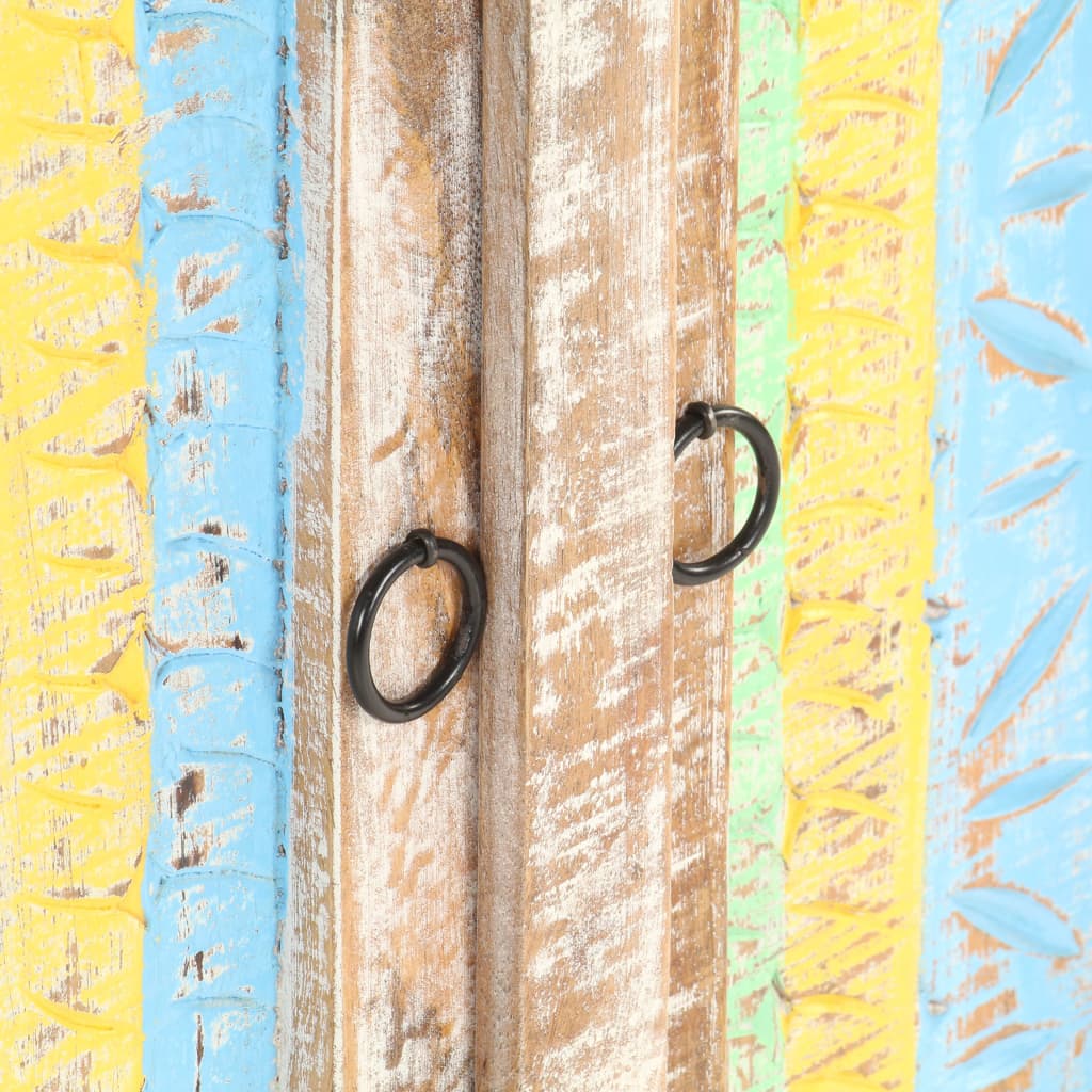 Aparador 61x35x76 cm madeira de acácia áspera