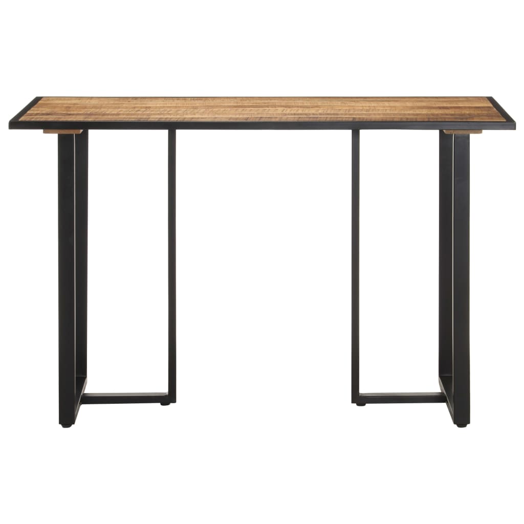 Mesa de jantar 120 cm madeira de mangueira áspera