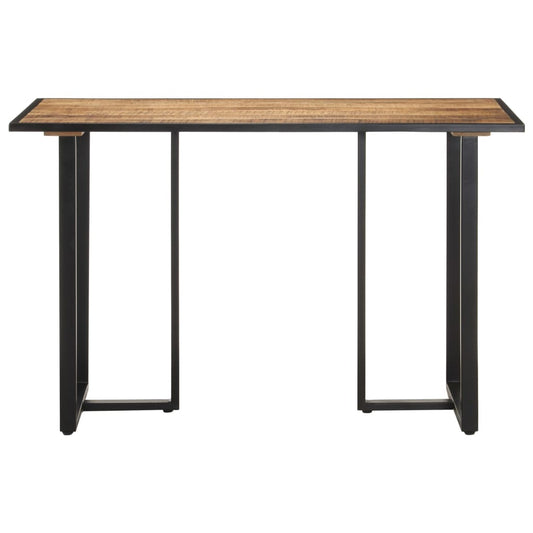 Mesa de jantar 120 cm madeira de mangueira áspera
