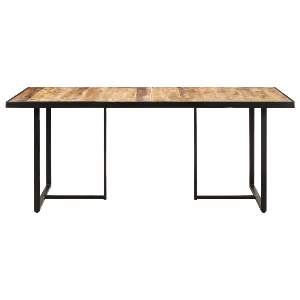 Mesa de jantar 160 cm madeira de mangueira áspera