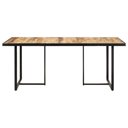 Mesa de jantar 160 cm madeira de mangueira áspera