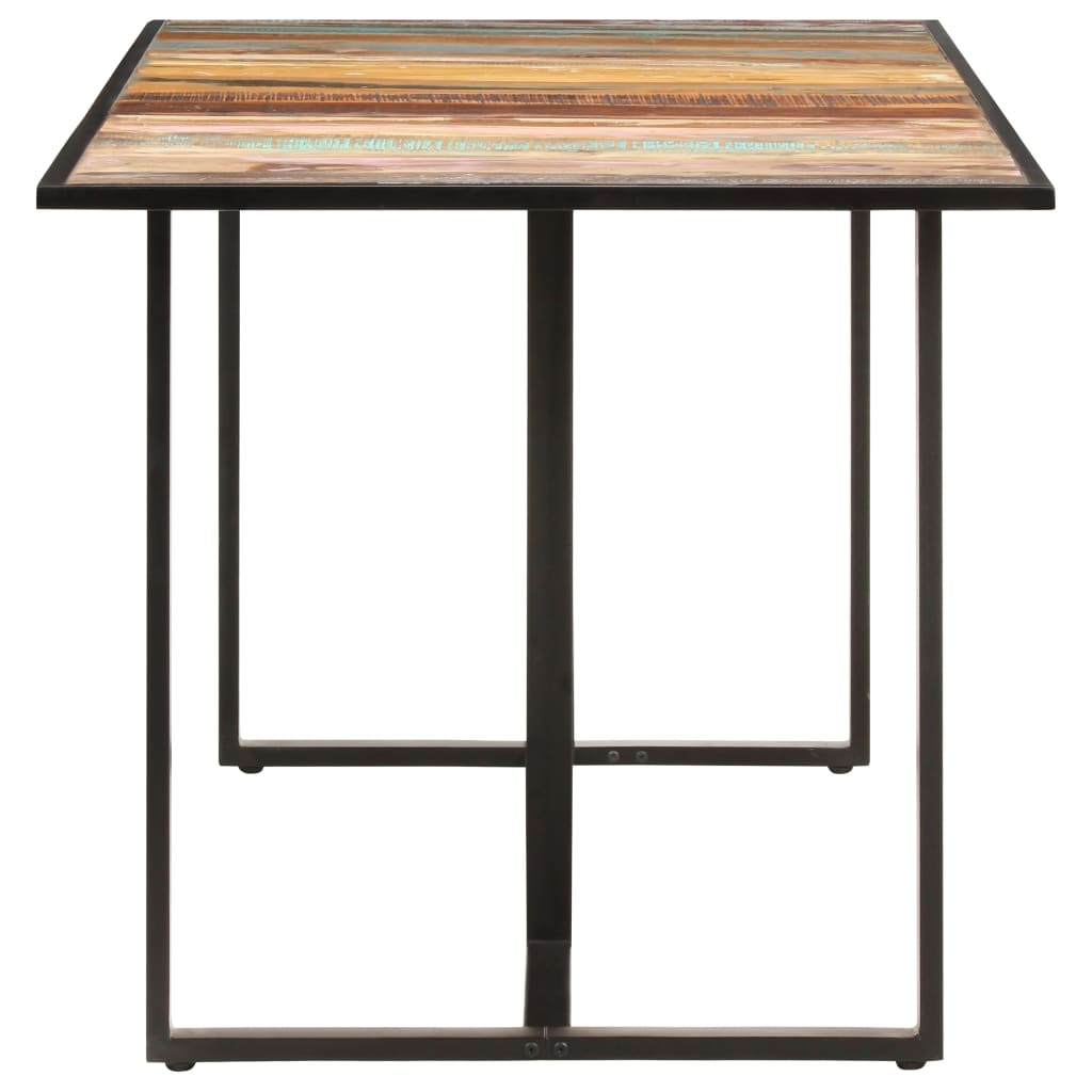 Mesa de jantar 160 cm madeira recuperada maciça