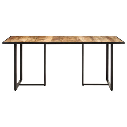 Mesa de jantar 180 cm madeira de mangueira áspera