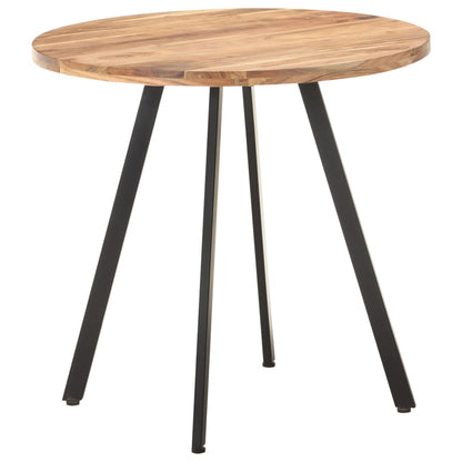 Mesa de jantar 80 cm madeira de acácia maciça