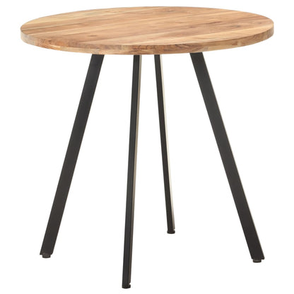 Mesa de jantar 80 cm madeira de acácia maciça