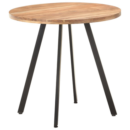 Mesa de jantar 80 cm madeira de acácia maciça