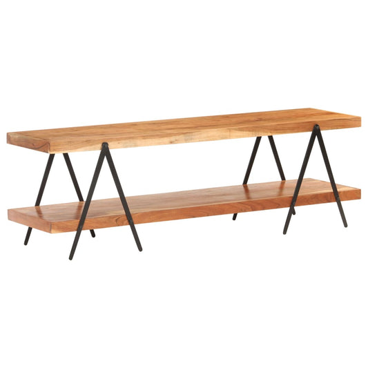 Móvel de TV madeira de acácia maciça