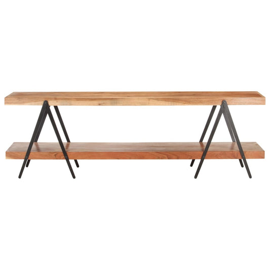 Móvel de TV madeira de acácia maciça