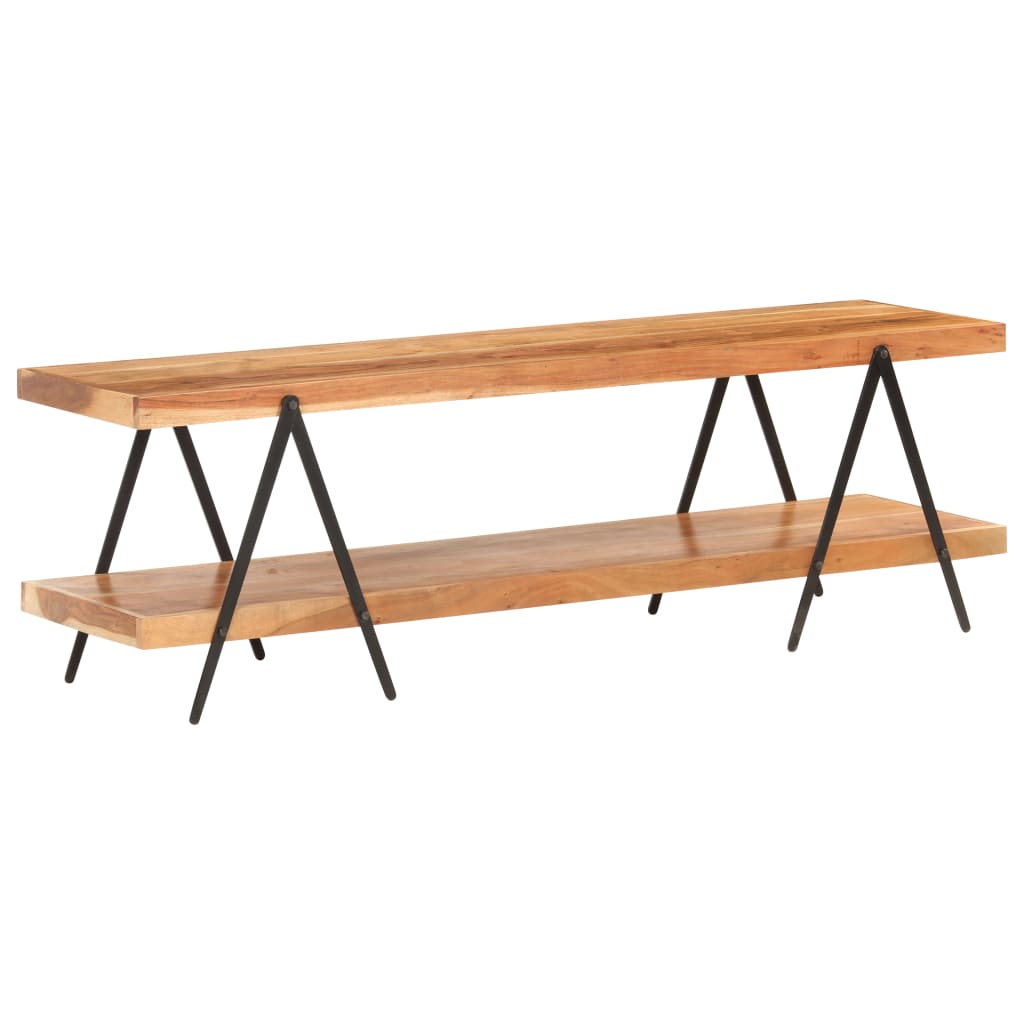 Móvel de TV madeira de acácia maciça