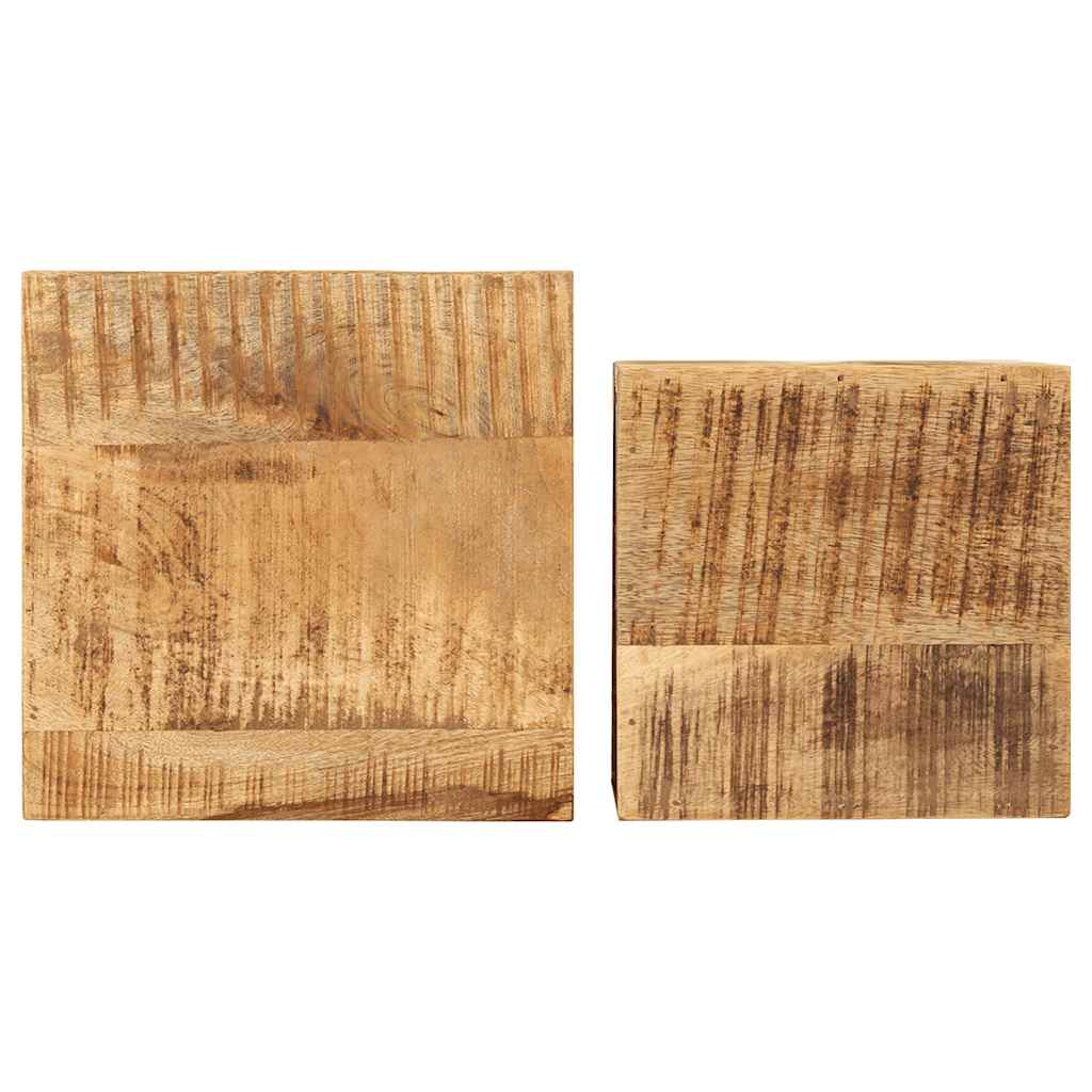 Suportes para plantas 2 pcs madeira de mangueira maciça