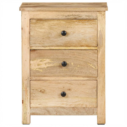 Mesa de cabeceira 45x35x60 cm madeira de mangueira maciça
