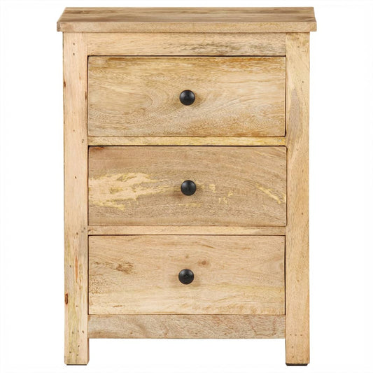 Mesa de cabeceira 45x35x60 cm madeira de mangueira maciça