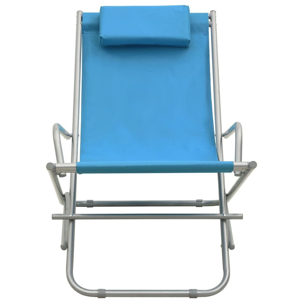 Cadeiras de baloiço 2 pcs aço azul