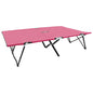 Espreguiçadeira/cama dobrável para 2 pessoas aço cor-de-rosa