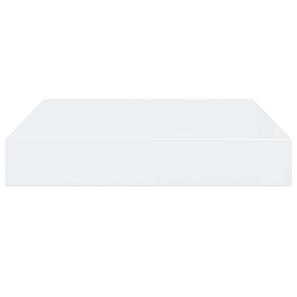 Prateleira parede suspensa 23x23,5x3,8 cm MDF branco brilhante