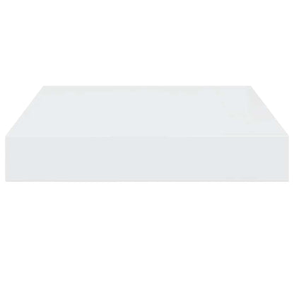Prateleira parede suspensa 23x23,5x3,8 cm MDF branco brilhante