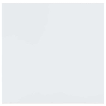 Prateleira parede suspensa 23x23,5x3,8 cm MDF branco brilhante