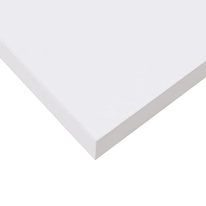 Prateleira parede suspensa 23x23,5x3,8 cm MDF branco brilhante