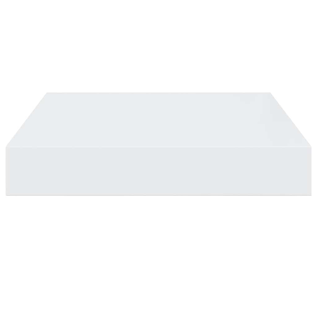 Prateleiras de parede suspensas 2 pcs 23x23,5x3,8cm MDF branco