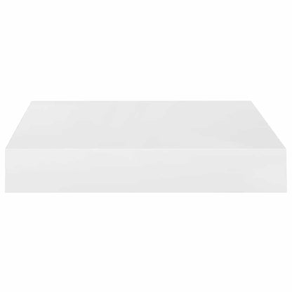 Prateleiras de parede suspensas 4 pcs 23x23,5x3,8cm MDF branco