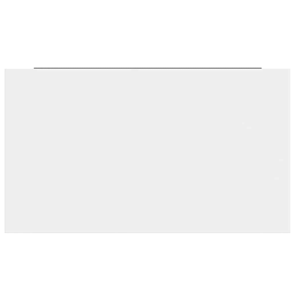 Prateleira de parede suspensa 40x23x3,8 cm MDF branco