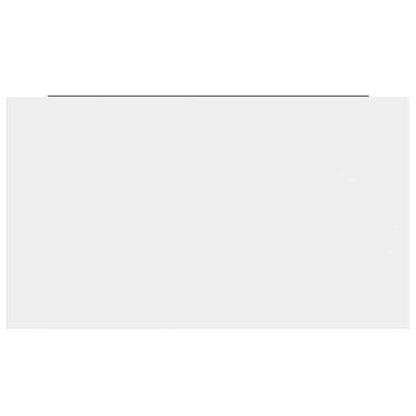 Prateleira de parede suspensa 40x23x3,8 cm MDF branco