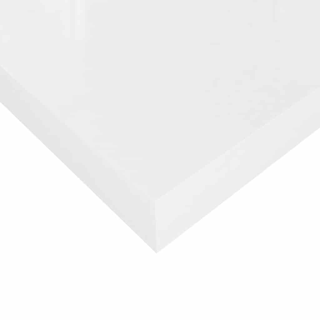Prateleira de parede suspensa 40x23x3,8 cm MDF branco