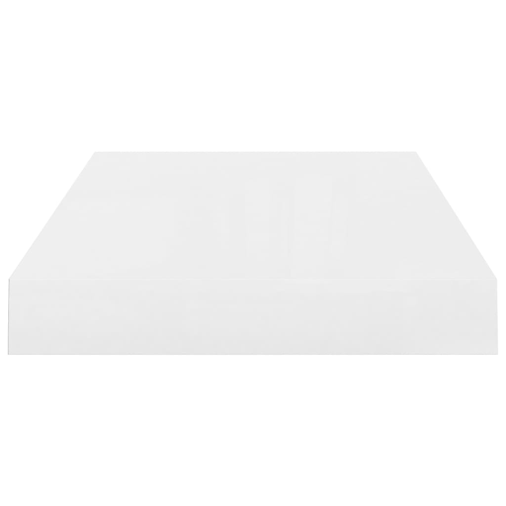 Prateleiras de parede suspensas 2 pcs 40x23x3,8cm MDF branco