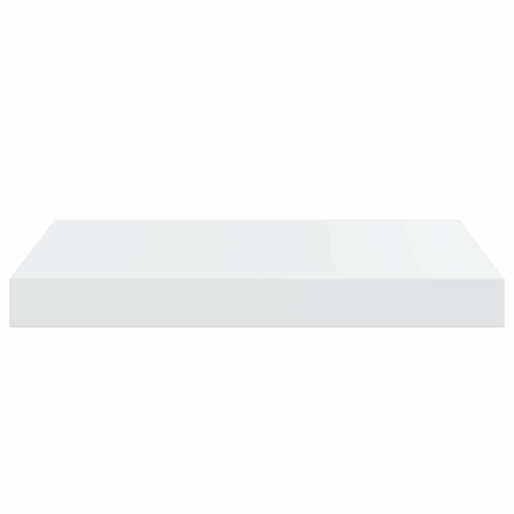 Prateleiras de parede suspensas 2 pcs 40x23x3,8cm MDF branco