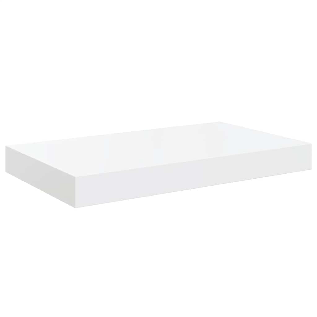Prateleiras de parede suspensas 2 pcs 40x23x3,8cm MDF branco