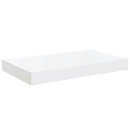 Prateleiras de parede suspensas 2 pcs 40x23x3,8cm MDF branco