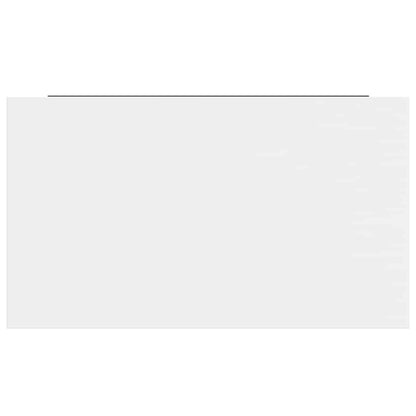 Prateleiras de parede suspensas 4 pcs 40x23x3,8cm MDF branco