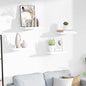 Prateleiras de parede suspensas 4 pcs 40x23x3,8cm MDF branco