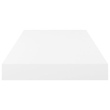 Prateleira de parede suspensa 50x23x3,8 cm MDF branco