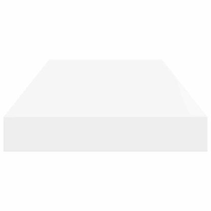 Prateleiras de parede suspensas 2 pcs 50x23x3,8cm MDF branco