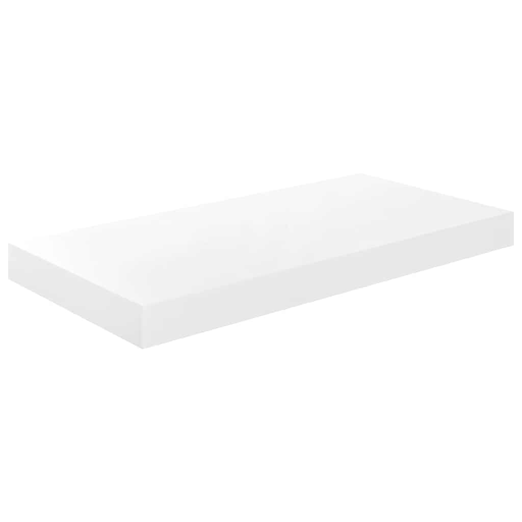 Prateleiras de parede suspensas 4 pcs 50x23x3,8cm MDF branco