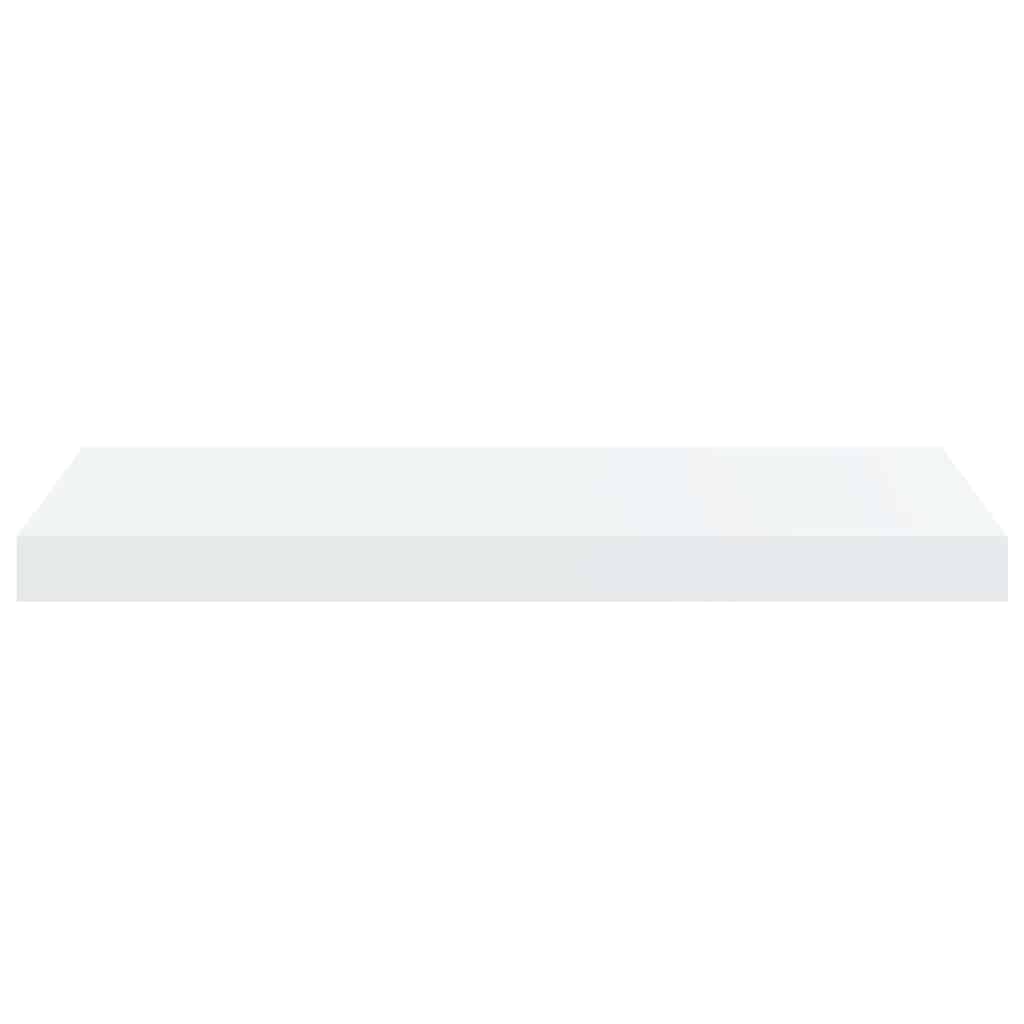 Prateleiras de parede suspensas 2 pcs 60x23,5x3,8cm MDF branco