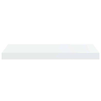 Prateleiras de parede suspensas 2 pcs 60x23,5x3,8cm MDF branco