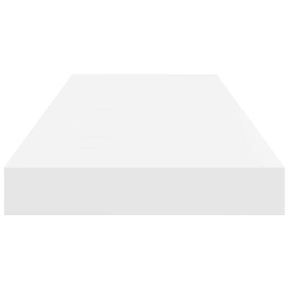 Prateleiras de parede suspensas 2 pcs 60x23,5x3,8cm MDF branco