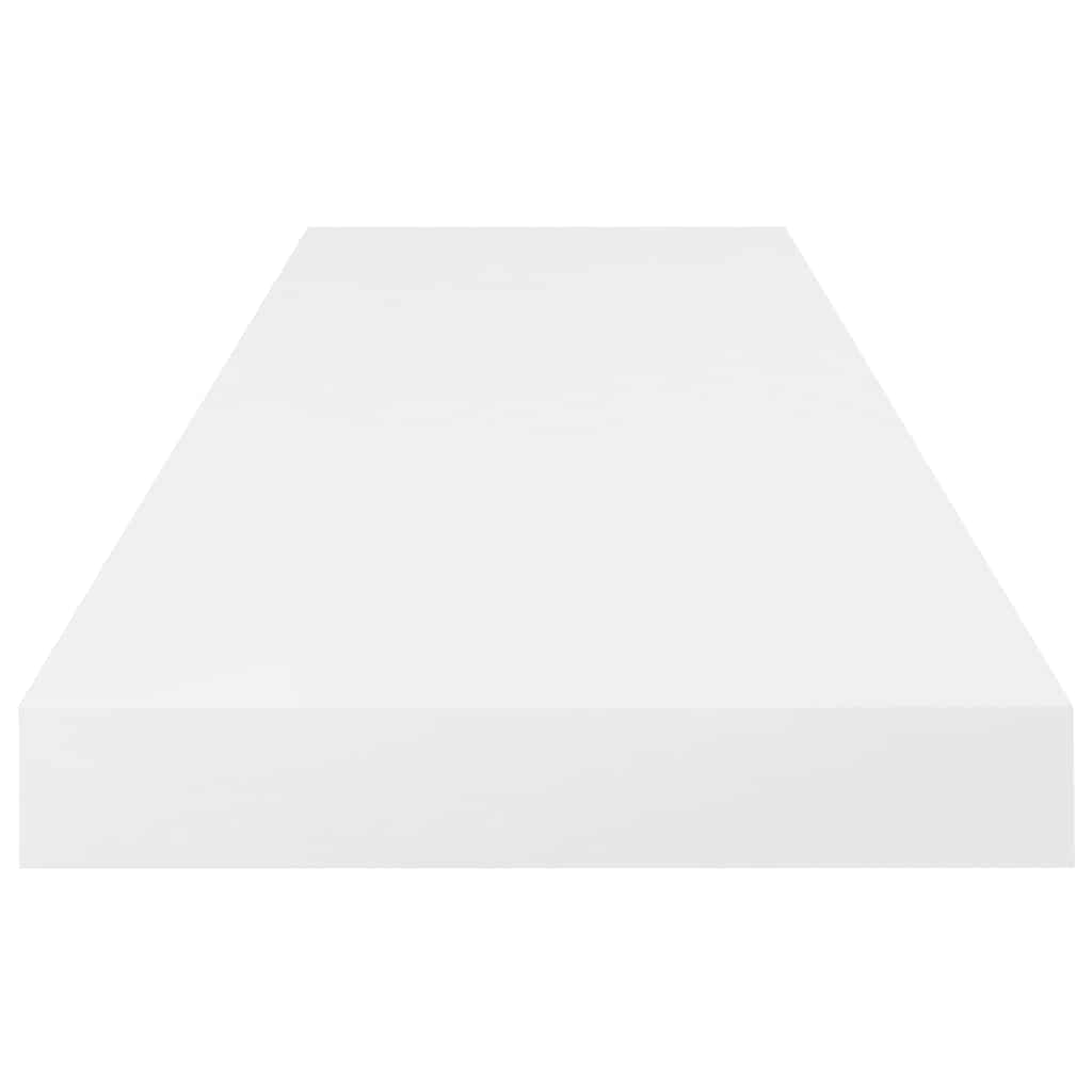 Prateleira de parede suspensa 80x23,5x3,8 cm MDF branco